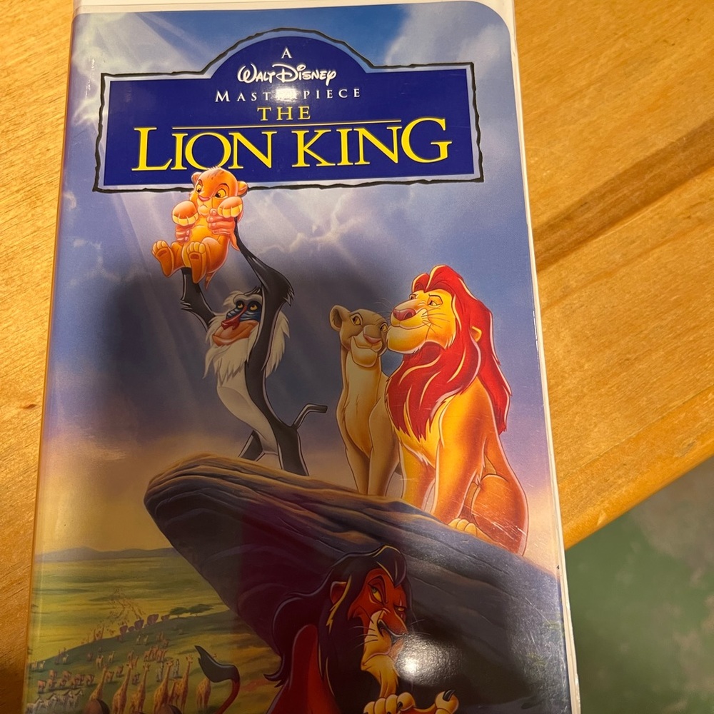 Lion King vcr tape